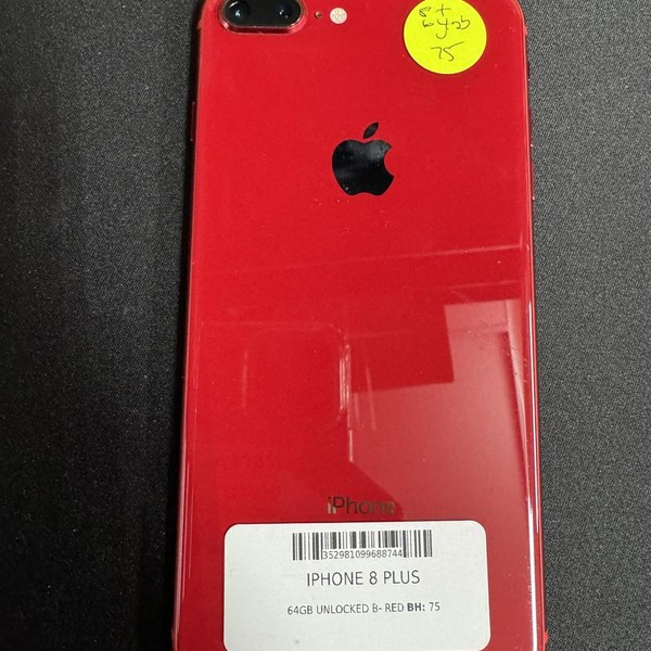 Apple iPhone 8 Plus - Unlocked, 64 GB, Red, A1864