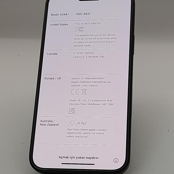 Apple iPhone 15 Plus - AT&T, 128 GB, Black, A2847