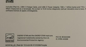 New
													Apple iPad Air 13" (M3) 2025 - Wi-Fi, Purple, 512 GB, photo 3 of 3