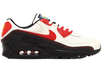 Nike Air Max 90 SE Sail Universtiy Red Black for sale