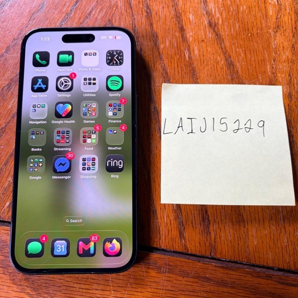 Apple iPhone 15 - Unlocked, 128 GB, Black, A2846