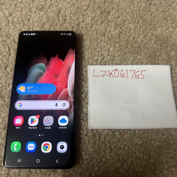 Samsung Galaxy S21 Ultra 5G - Unlocked, 128 GB, Black, 12 GB, SM-G998U1