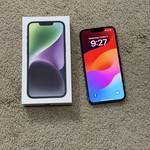 Mint Apple iPhone 14 - Metro by T-Mobile, Midnight, 128 GB, A2649