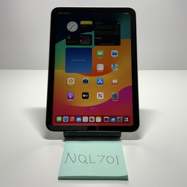 Apple iPad Mini (6th Gen) - Wi-Fi, 64 GB, Starlight, A2567