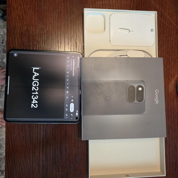 Google Pixel 11 Pro Fold - Unlocked, 512 GB, Obsidian, 16 GB, GZDQ6