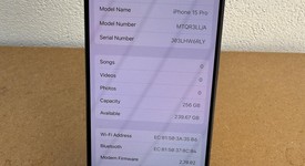 Good
													Apple iPhone 15 Pro - Unlocked, Black, 256 GB, A2848, photo 3 of 13