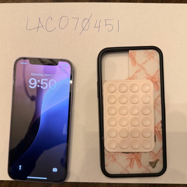 Apple iPhone 12 - Unlocked, 128 GB, Purple, A2172