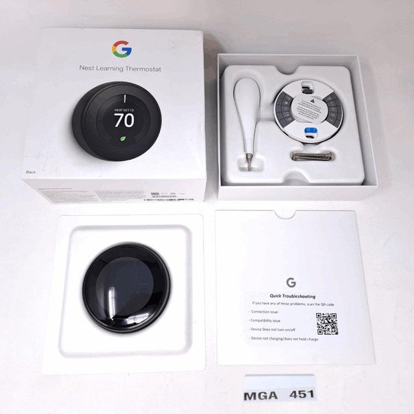 Nest Thermostat 3rd Gen - Black