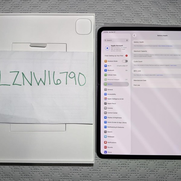 Apple iPad Pro 13 inch (M4) 2024 - Unlocked, 512 GB, Black, 8 GB, A2926, Standard Glass