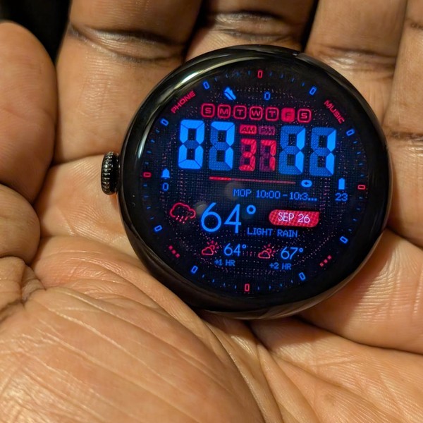 Google Pixel Watch 3 - Wi-Fi, Black, 45mm, Wi-Fi