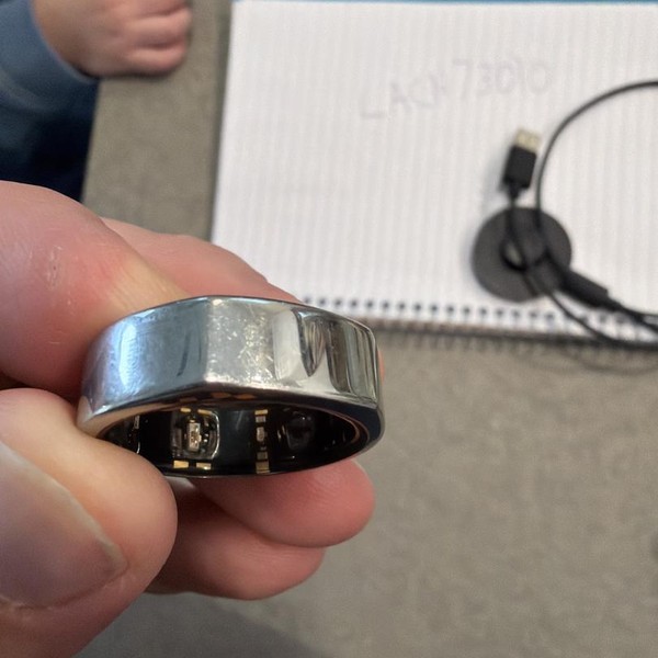 Oura Ring Gen 3 - Silver, Size 11, Heritage