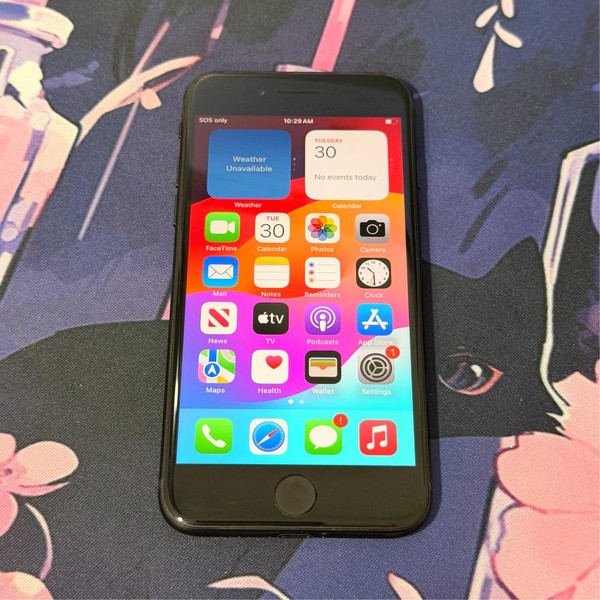 Apple iPhone SE 3rd Gen 2022 - Unlocked, Midnight, 64 GB, A2595