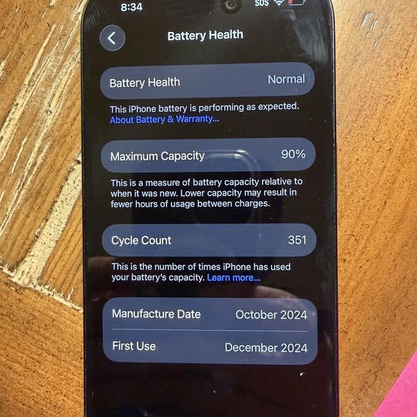 Apple iPhone 15 - Unlocked, 128 GB, Black, A2846