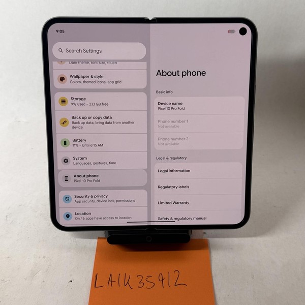 Google Pixel 10 Pro Fold - T-Mobile, 256 GB, Moonstone, GU0NP