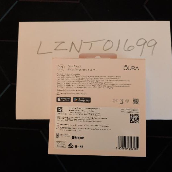 Oura Ring Gen 4 - Silver, Size 13