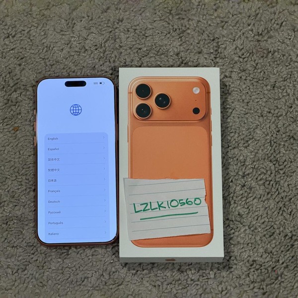 Apple iPhone 17 Pro Max - Unlocked, 2 TB, Cosmic Orange, A3257