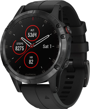Garmin Fenix 5 Plus - Black, Sapphire