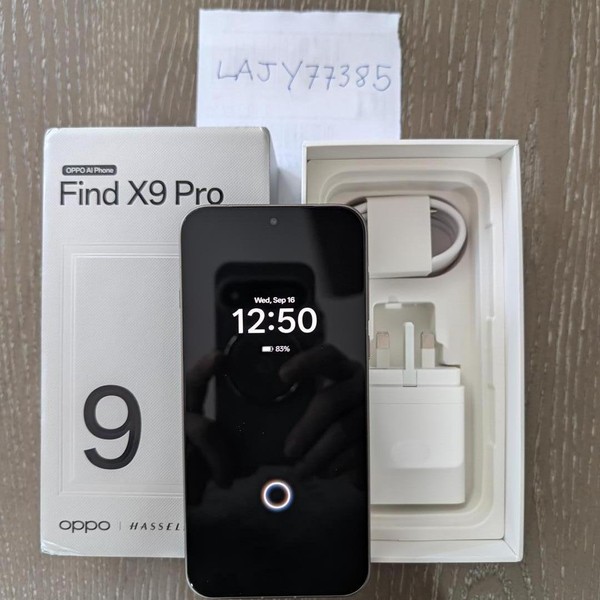 Oppo Find X9 Pro - Unlocked Non-US, 512 GB, Titanium Charcoal, 16 GB