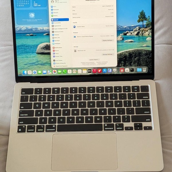 MacBook Air 2022 (M2) - 13 inch - 256 GB, Starlight, 8 GB, Apple M2
