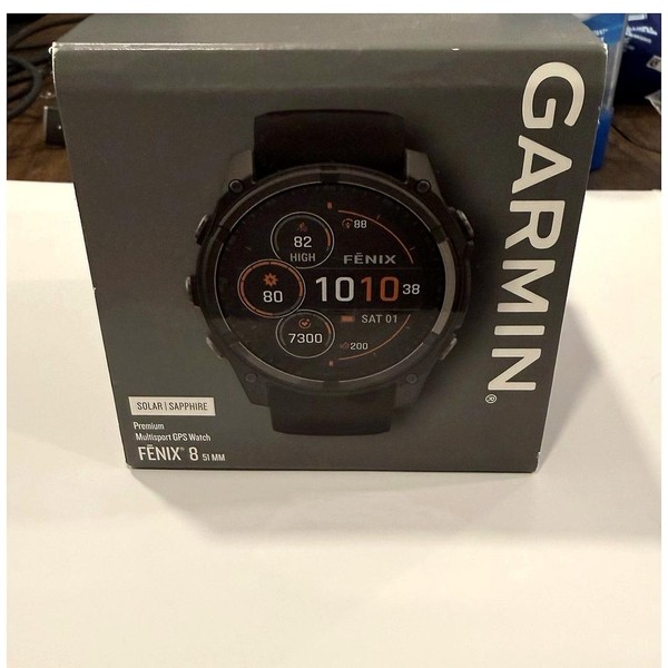 Garmin Fenix 8 - Carbon, SOLAR