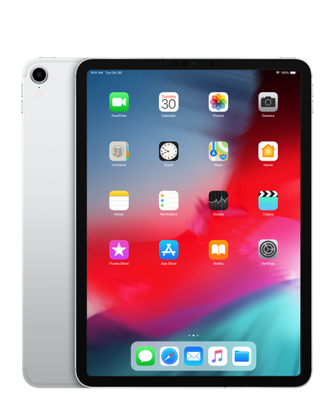 Apple iPad Pro 11 inch 2018 - AT&T, Silver, 64 GB, A2013