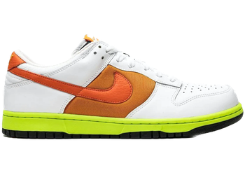 Nike Dunk Low White Orange Blaze Shock Orange (Women's) for sale