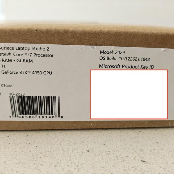 Microsoft Surface Laptop Studio 2 - I7, Platinum, 1 TB, 32 GB