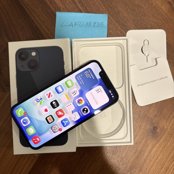 Apple iPhone 13 Mini - Unlocked, 128 GB, Midnight, A2481