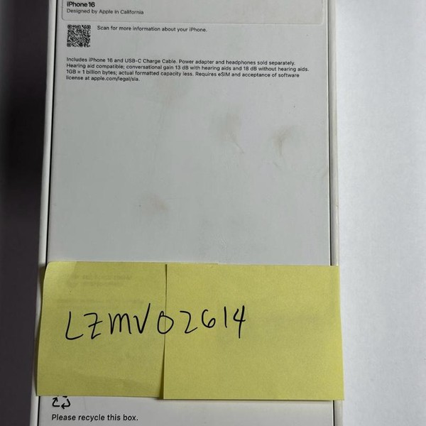 Apple iPhone 16 - T-Mobile, 128 GB, Pink, A3081