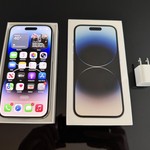 Good Apple iPhone 14 Pro - Unlocked, 256 GB, Silver, A2650