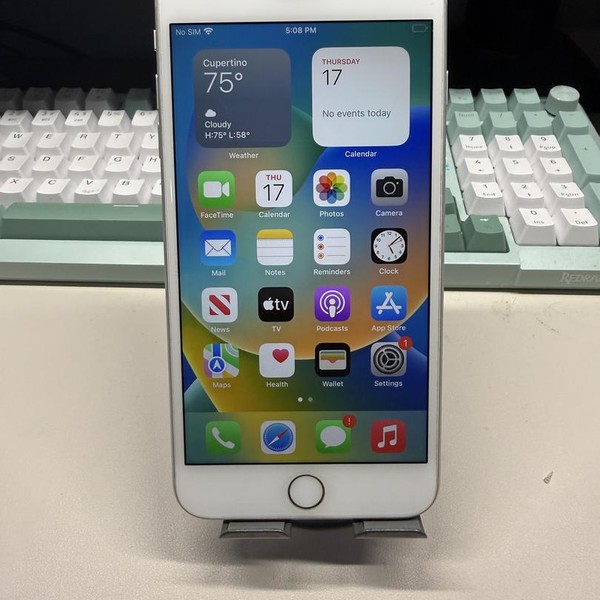 Apple iPhone 8 Plus - Unlocked, 64 GB, Silver, A1864