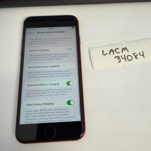 Apple iPhone SE 3rd Gen 2022 - Unlocked, 64 GB, Red, A2595