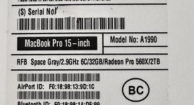 Mint
													MacBook Pro 2018 (With Touch Bar) - 15" - I9, Gray, 2 TB, 32 GB, photo 2 of 11