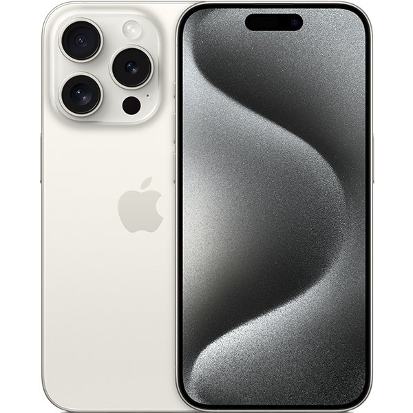 Apple iPhone 15 Pro Max - Unlocked, White, 256 GB, A2849