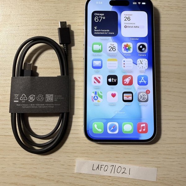 Apple iPhone 15 - Unlocked, 128 GB, Blue, A2846