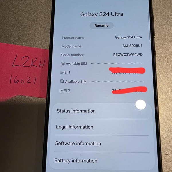 Samsung Galaxy S24 Ultra - Unlocked, 256 GB, Gray, 12 GB, SM-S928U1