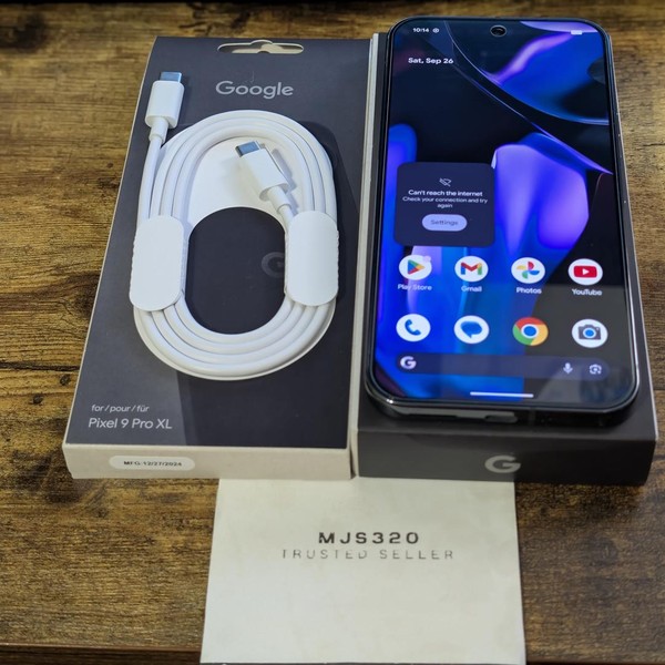 Google Pixel 9 Pro XL - T-Mobile, 256 GB, Obsidian, 16 GB, GGX8B