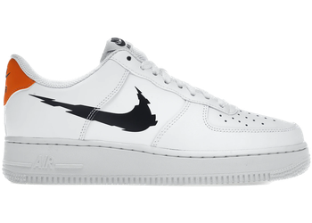 Nike Air Force 1 Low '07 Glitch Swoosh White Orange for sale