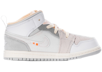 Jordan 1 Mid SE Craft Craft Inside Out White Grey (TD) for sale