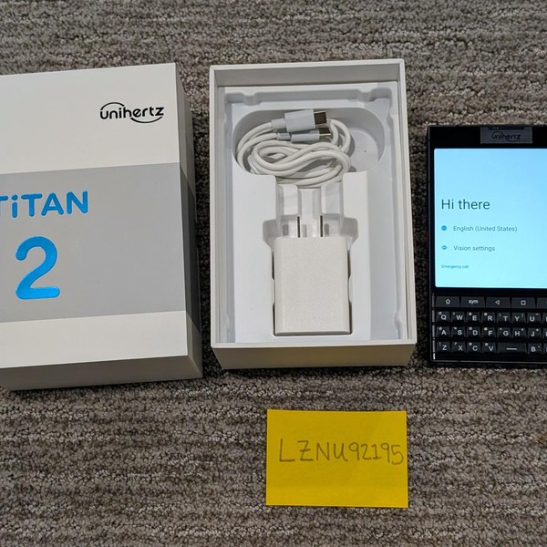 Unihertz Titan 2 - Unlocked, 512 GB, Black, 12 GB