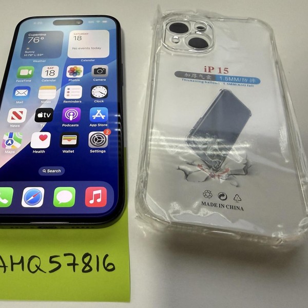 Apple iPhone 15 - Unlocked, 128GB, Black, A2846 - LAHQ57816 - Swappa