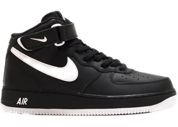 Nike Air Force 1 Mid '07 Black White Sole for sale