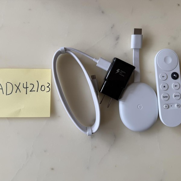 Chromecast with Google TV (4K) - Snow, 4K