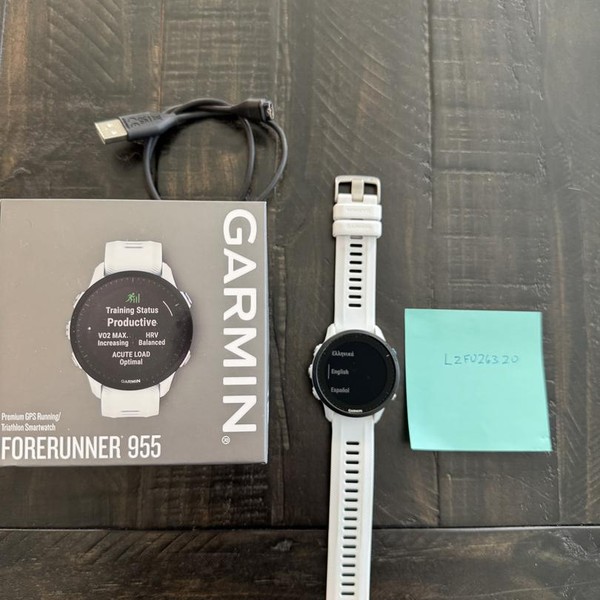 Garmin Forerunner 955 - White, Standard