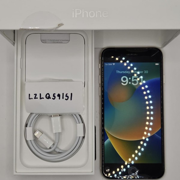 Apple iPhone SE 3rd Gen 2022 - Unlocked, 64 GB, Starlight, A2595