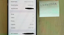 Good
													Apple iPhone 15 Pro Max - Unlocked, Black, 256 GB, A2849, photo 4 of 7