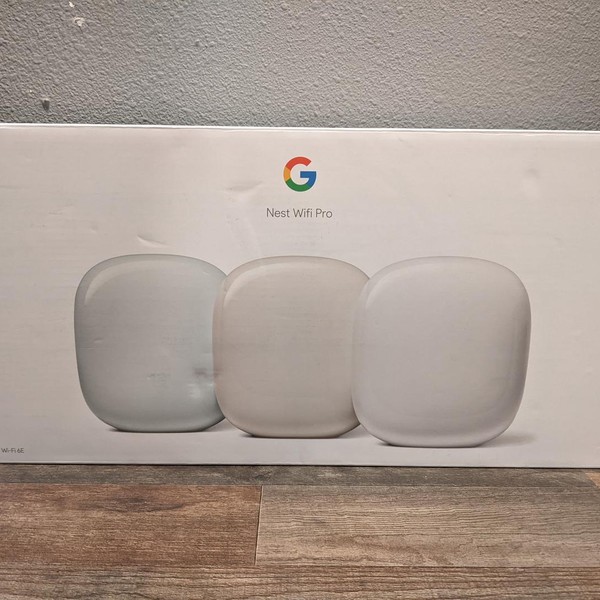 Google Nest Wifi Pro 6e Mesh Router - Multicolor, 3-Pack