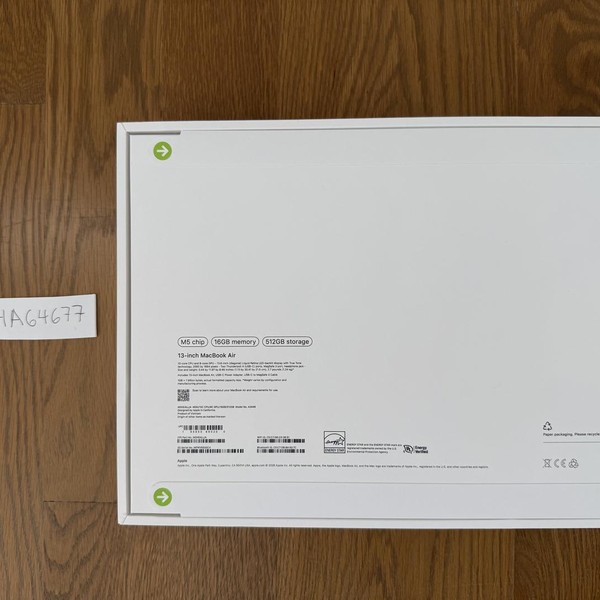 MacBook Air 2026 (M5) - 13 inch - 512 GB, Midnight, 16 GB, Apple M5 10-Core (8-core GPU)
