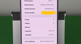 Good
													Apple iPhone 16 Pro Max - Unlocked, White, 1 TB, A3084, photo 3 of 11