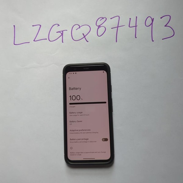 Google Pixel 4 - Unlocked, 64 GB, White, 6 GB, G020I, Google Edition